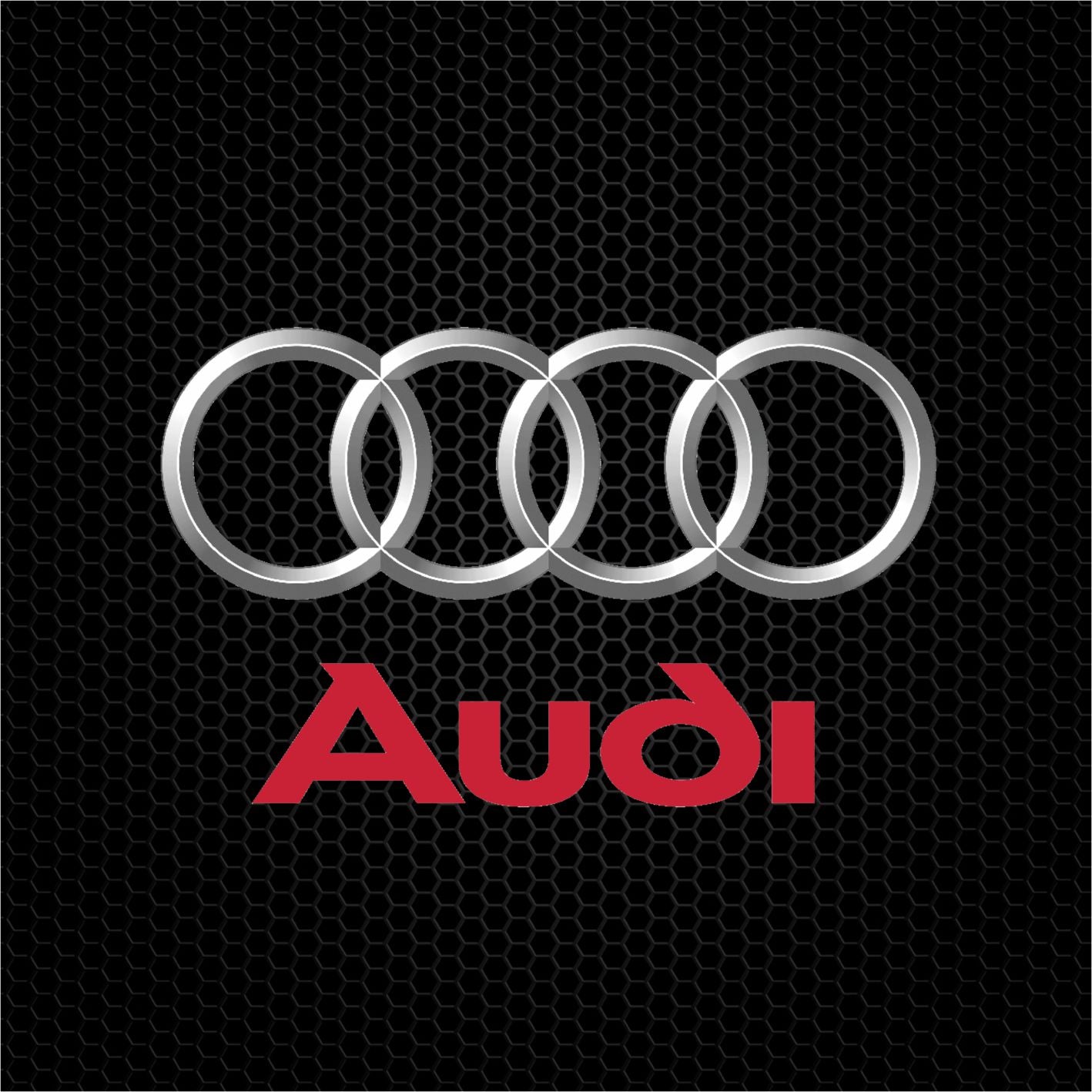 POSTER  Polycarbone 15mm 40x40cm LOGO AUDI