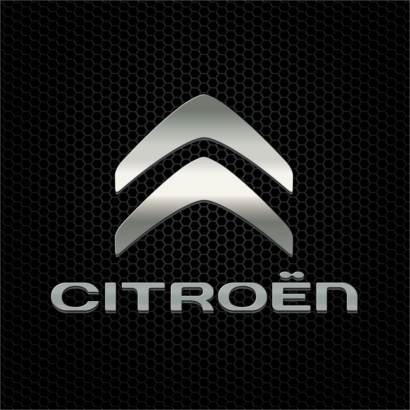 POSTER  Polycarbone 15mm 40x40cm LOGO CITROËN