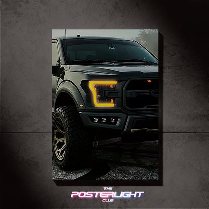 POSTER LUMINEUX  FORD RAPTOR