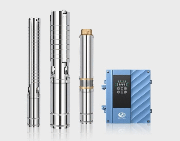 Pompe a Eau Solaire Immergée Hybride AC/DC